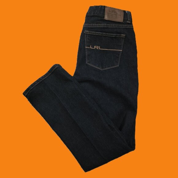 LAUREN RALPH LAUREN Jeans Women's size 6P Classic Straight Petite dark wash NWOT - Picture 1 of 7